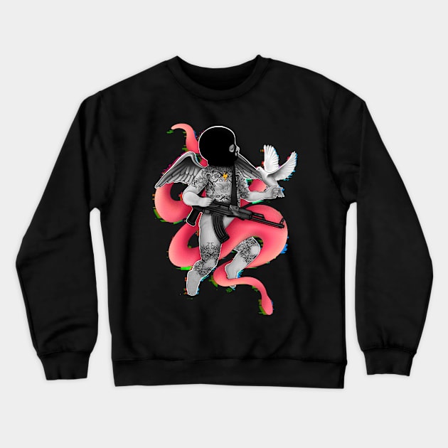 Riot punk angel no war no peace Crewneck Sweatshirt by Meakm